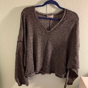 Oversized Cropped Sweater